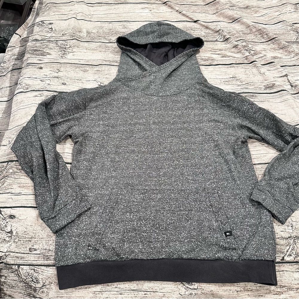 MeUndies Unisex Gray Hoodie With Kangaroo Pocket Size medium